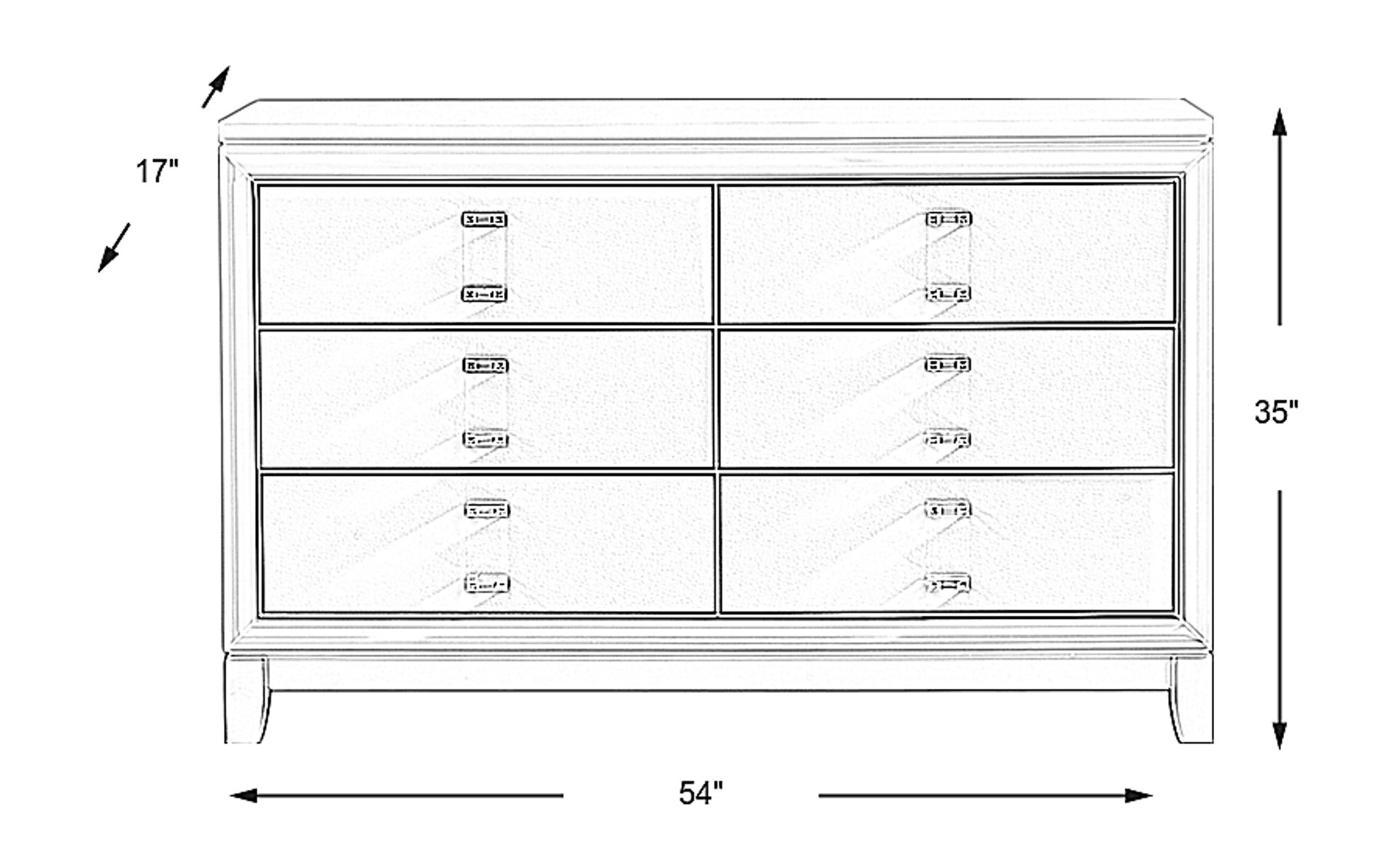 Dimension Image. Please refer to the Dimension Tab on this page for dimension details.