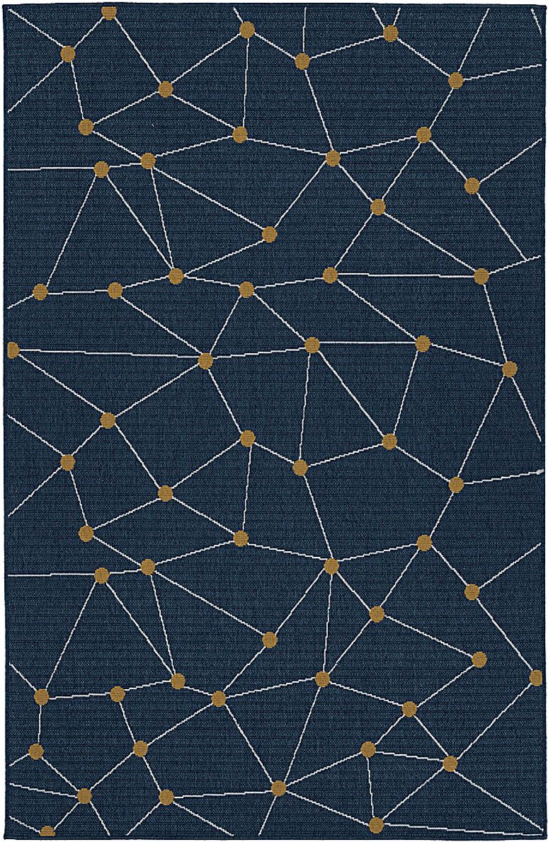 Kids Kahlil Navy 3' x 5' Rug