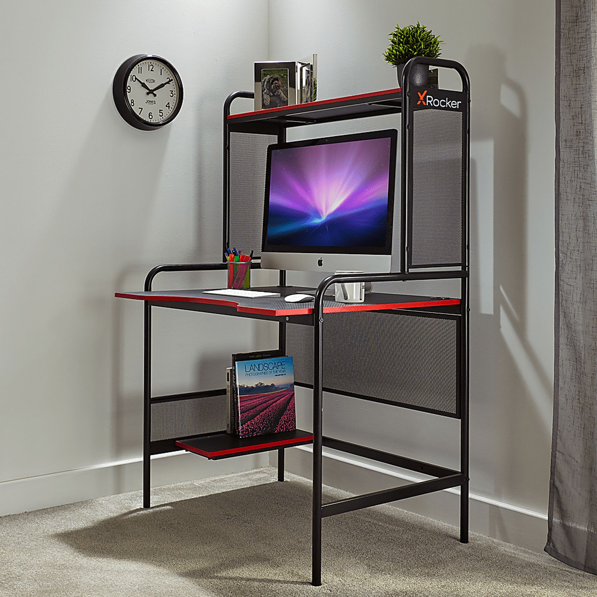 Kids Kaiis Black/Red Gaming Desk - Image 12