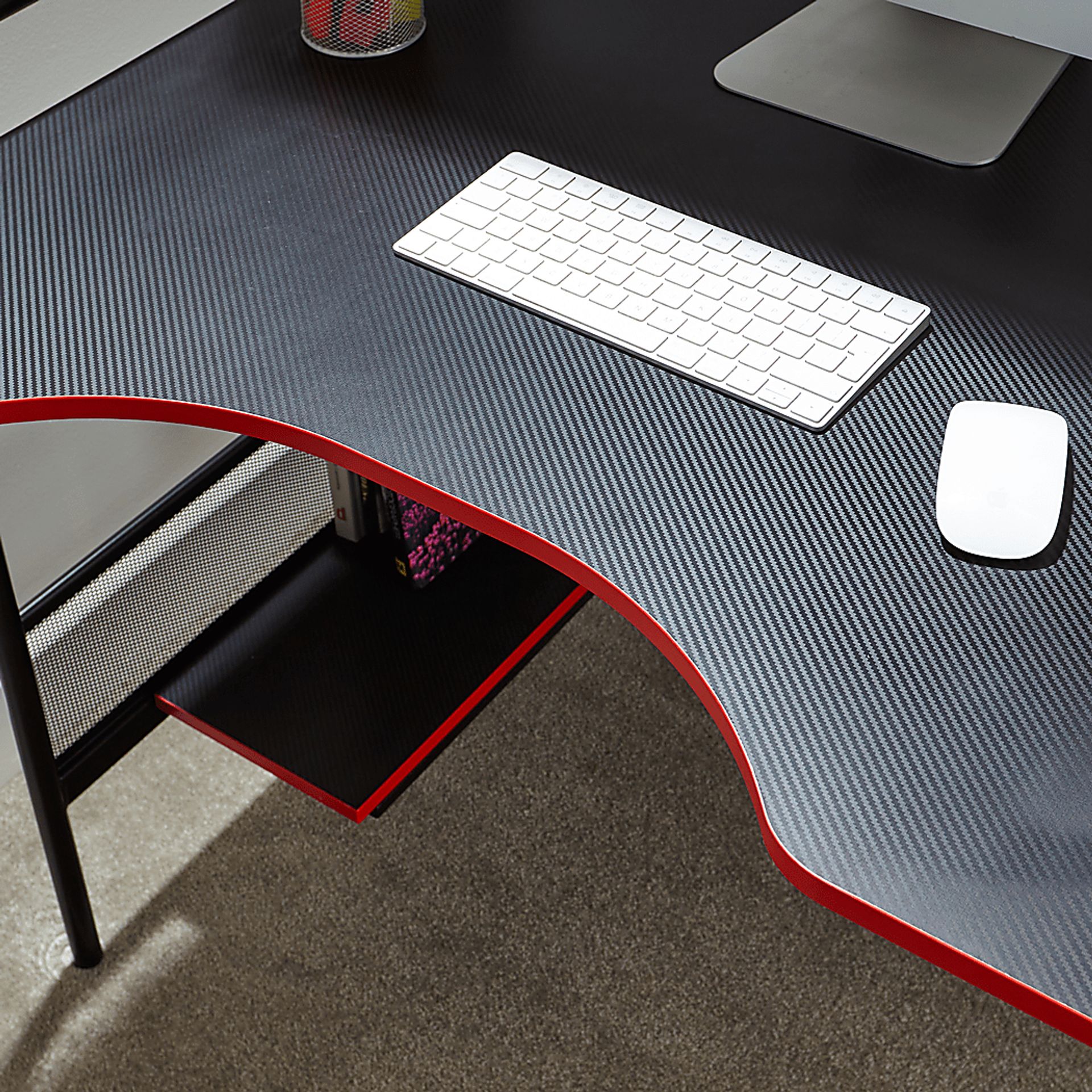 Kids Kaiis Black/Red Gaming Desk - Image 7
