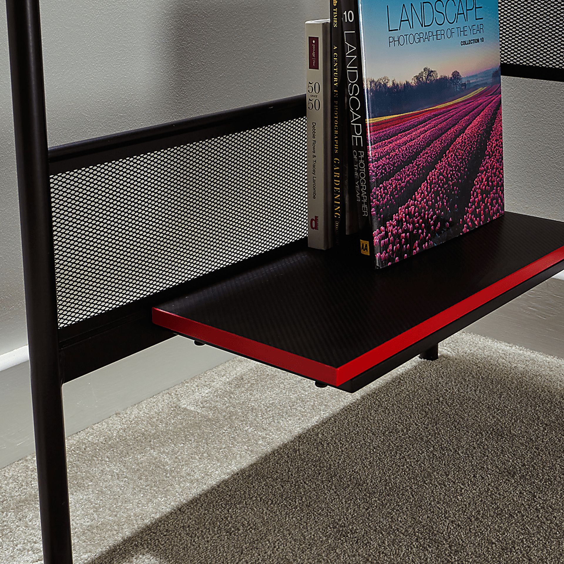Kids Kaiis Black/Red Gaming Desk - Image 8