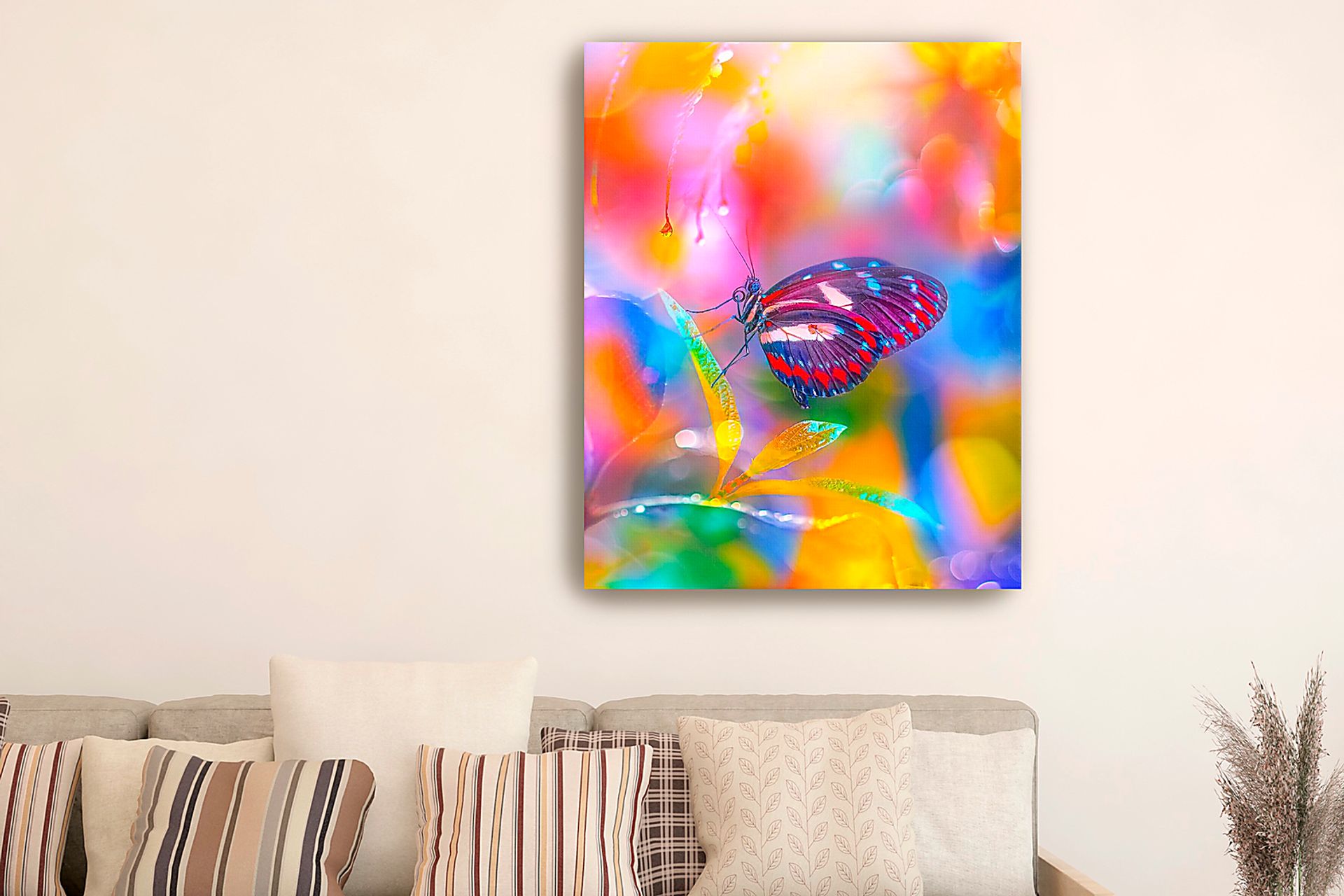 Kids Kaleidoscope Butterfly I Rainbow Artwork - Image 2