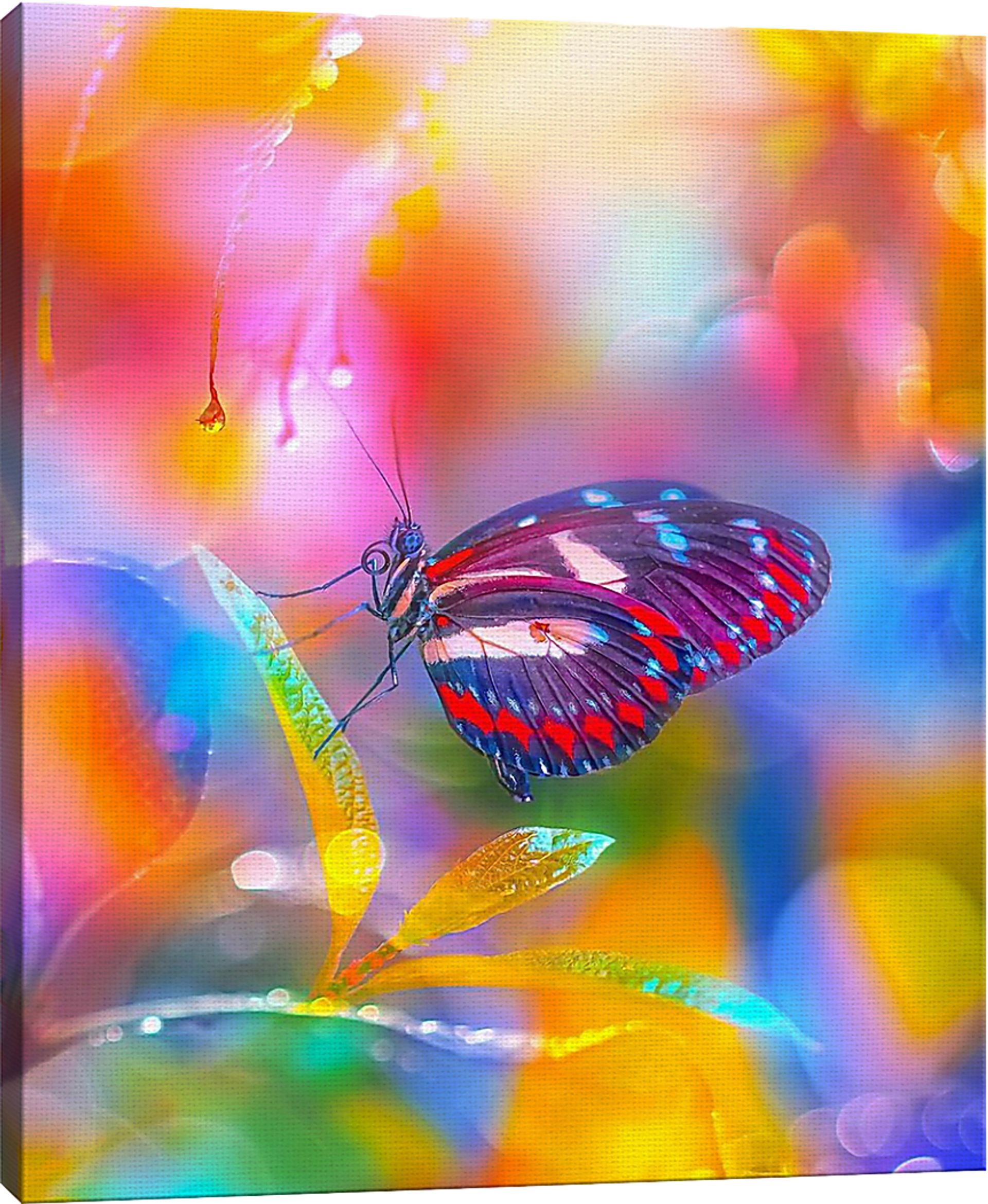 Kids Kaleidoscope Butterfly I Rainbow Artwork - Image 1
