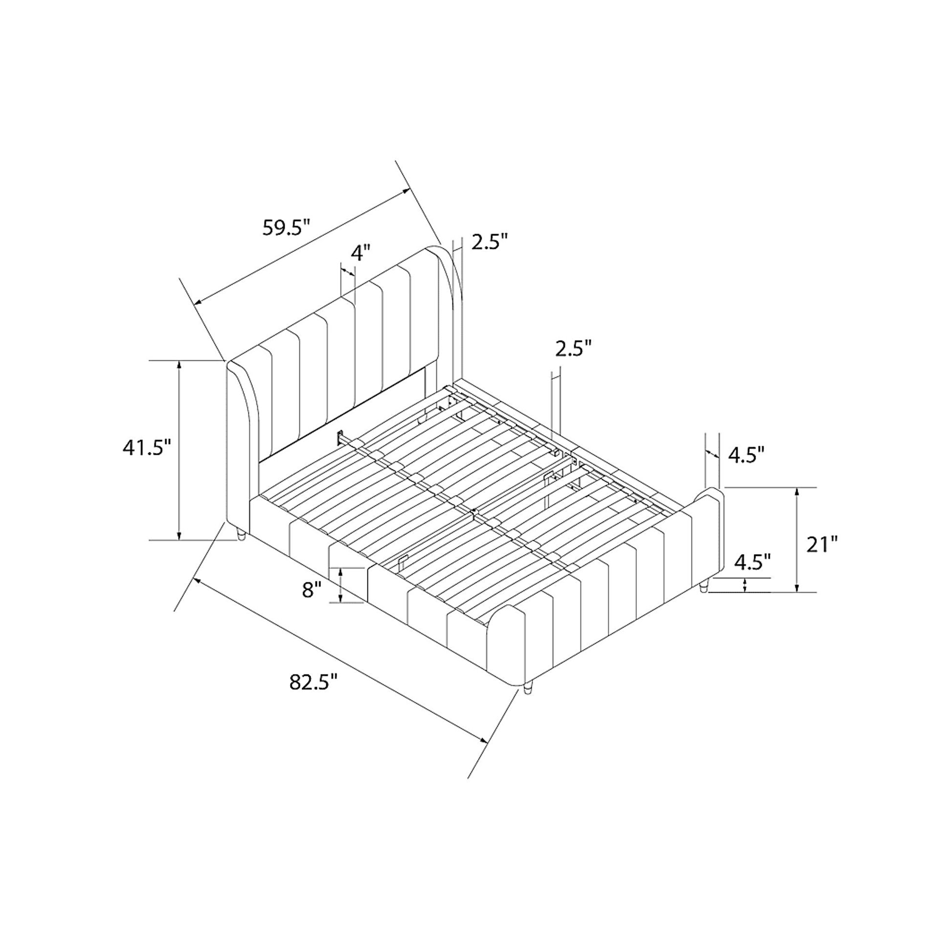 Kids Kalros Gray Full Bed - Image 15