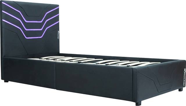 Kids Kanako Black Twin Bed - Thumbnail - Image 1