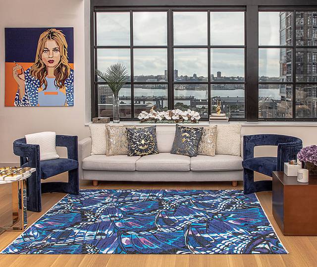 Kids Kapenyi Blue 7'10 x 10' Rug - Thumbnail - Image 2