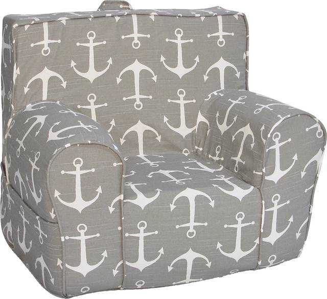 Kids Karlotta Gray Chair & Ottoman Set - Thumbnail - Image 3