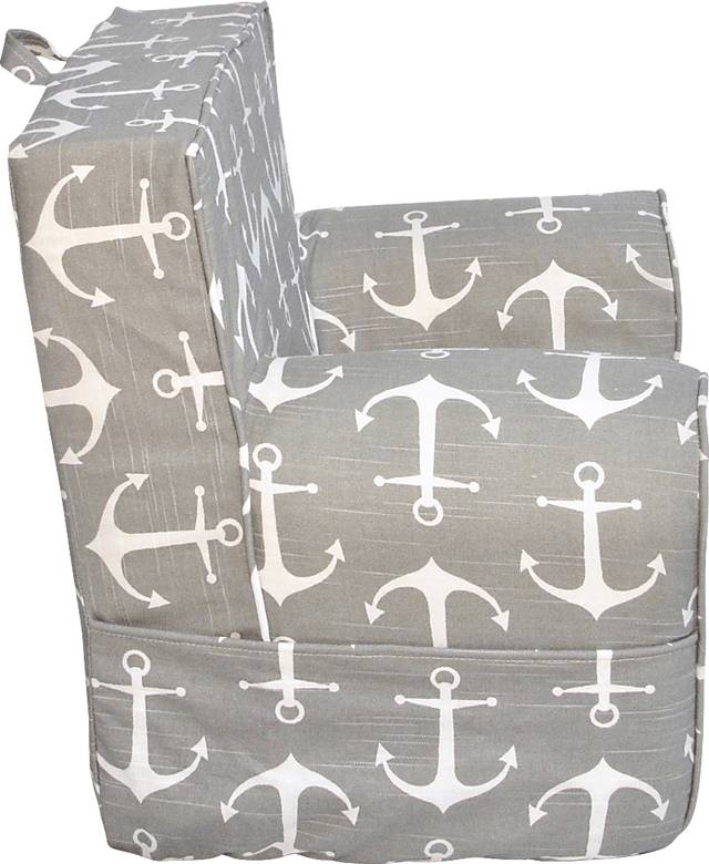 Kids Karlotta Gray Chair & Ottoman Set - Thumbnail - Image 4