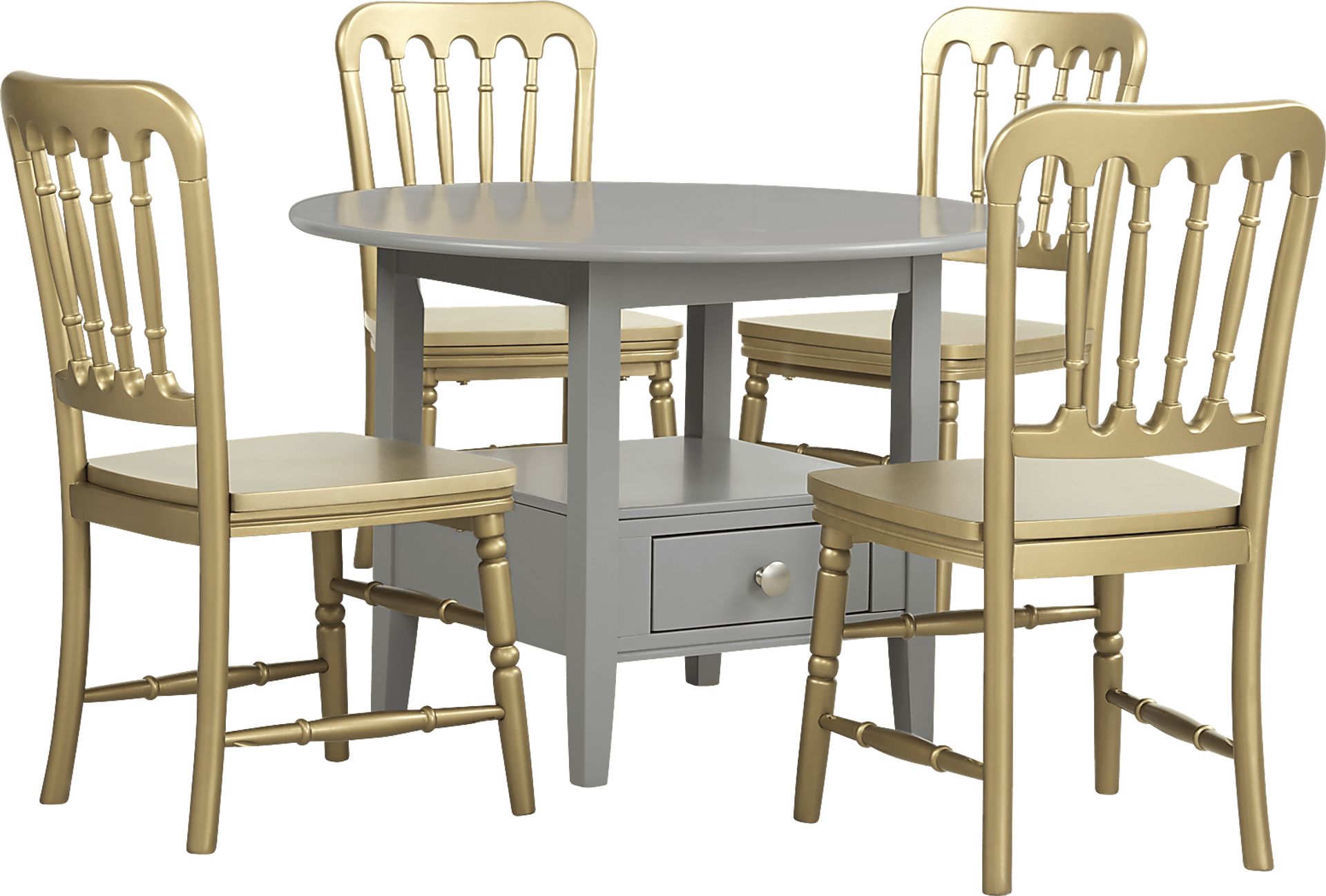Kids Keagan Champagne Slat Chair - Image 1
