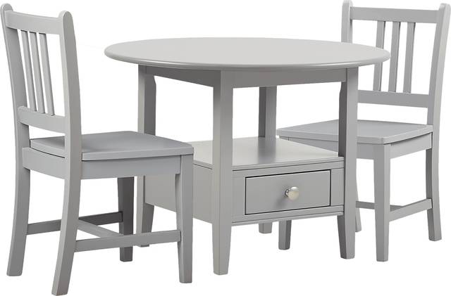 Kids Keagan Gray 3 Pc Table Set - Thumbnail - Image 1