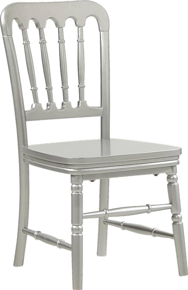 Kids Keagan Silver Slat Chair - Thumbnail - Image 1