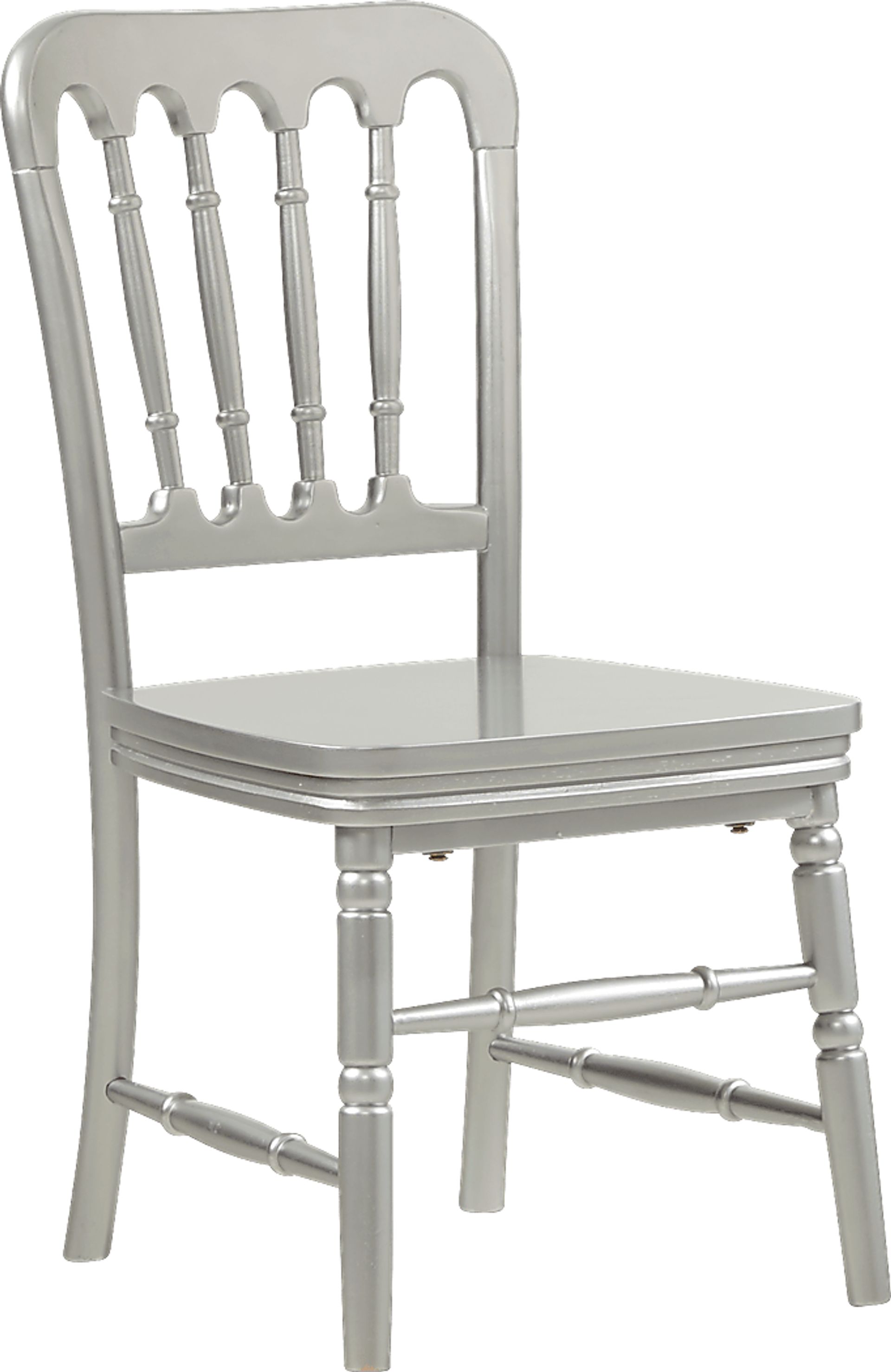 Kids Keagan Silver Slat Chair - Image 1