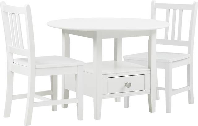 Kids Keagan White 3 Pc Table Set - Thumbnail - Image 1