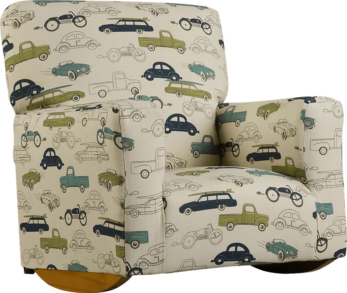 Kelti Buff Beige Cotton Fabric Rocker | Rooms to Go