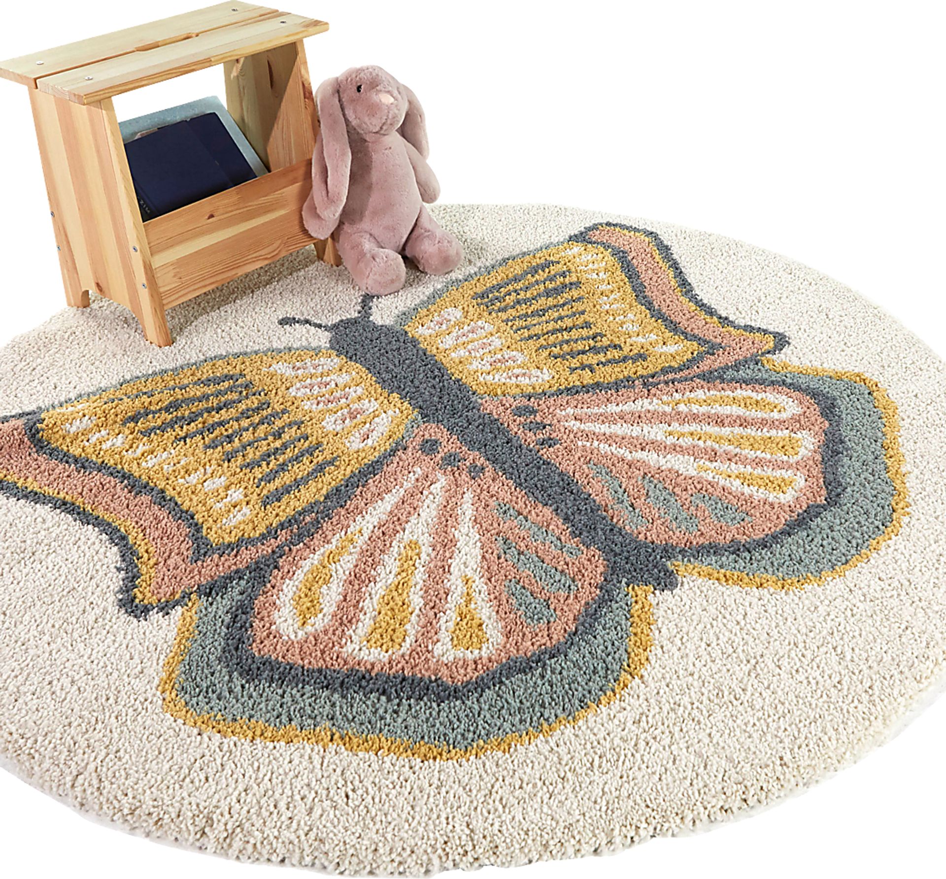 Kids Kenslake Cream 5'3 Round Rug - Image 2