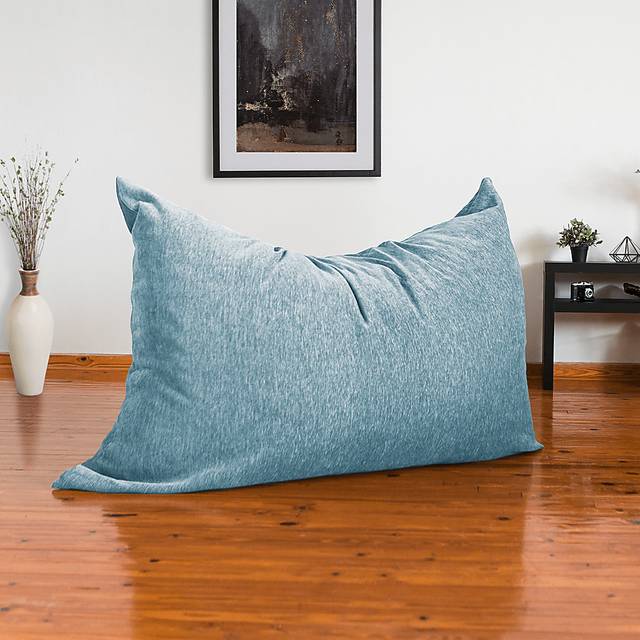 Kids Kimmy Blue Large Bean Bag Chair and Floor Pillow - Thumbnail - Image 7