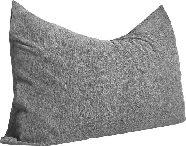 Kids Kimmy Gray Large Bean Bag Cahir and Floor Pillow - Thumbnail - Image 1