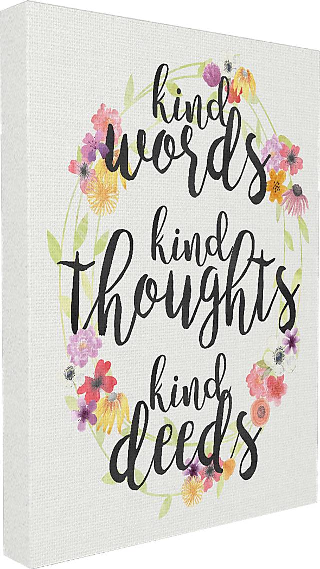 Kids Kind Words Floral Artwork - Thumbnail - Image 2