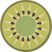 Kids Kiwilicious Green 36 In. Round Rug