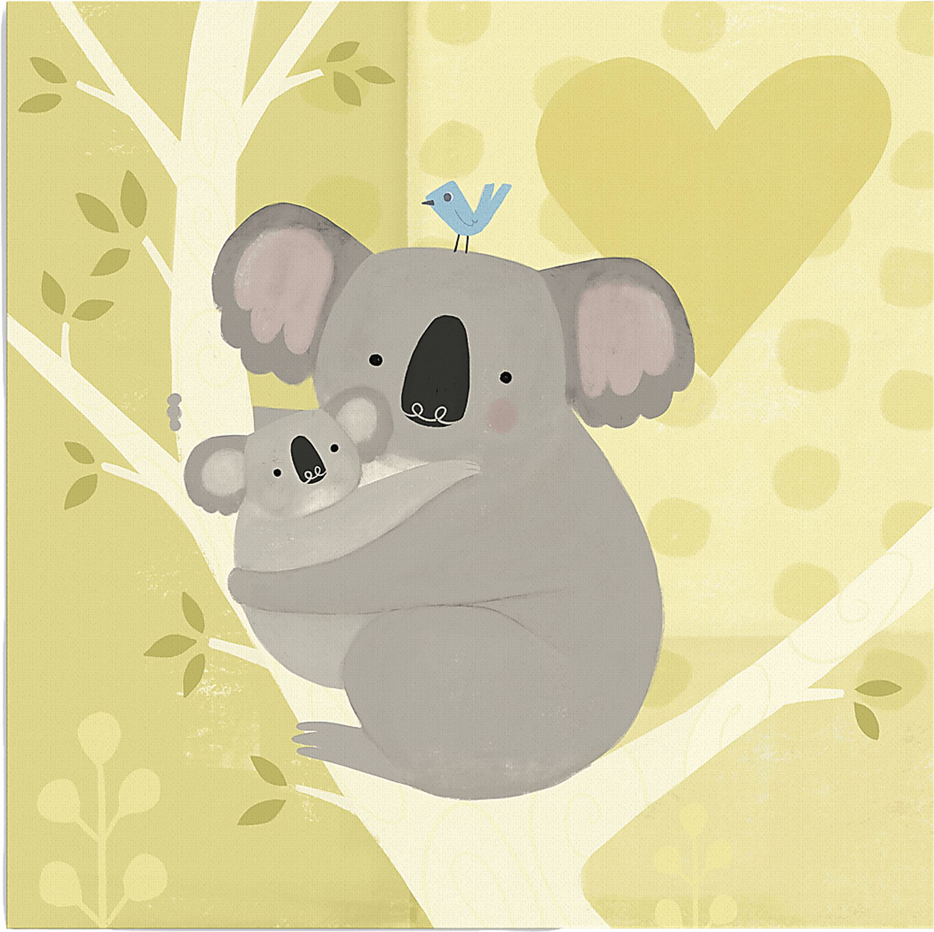 Kids Koala Mama I Green Artwork - Image 3