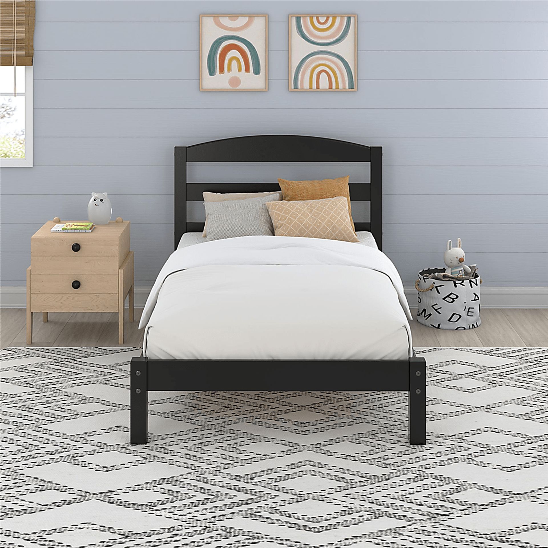 Kids Krevan Black Twin Bed - Image 3