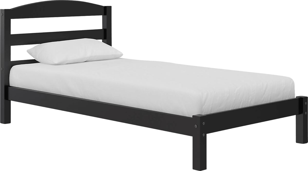Krevan Espresso Dark Wood Twin Bed | Rooms to Go