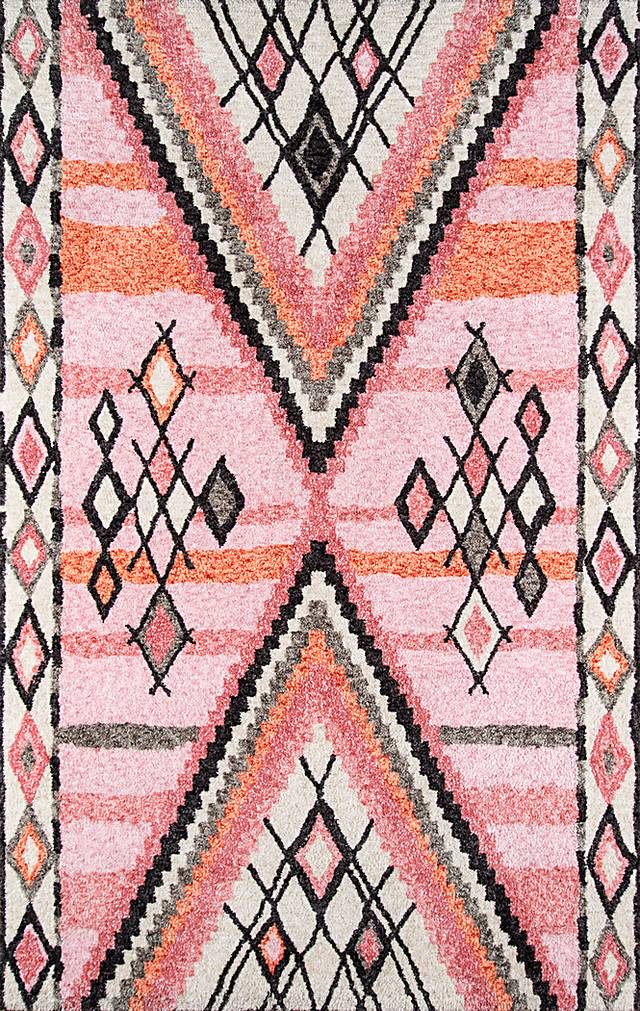 Kids Kwanza Pink 3'6 x 5'6 Rug - Thumbnail - Image 1
