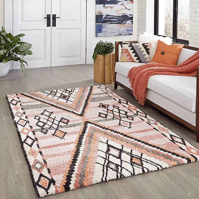 Kids Kwanza Pink 5' x 7'6 Rug - Thumbnail - Image 6