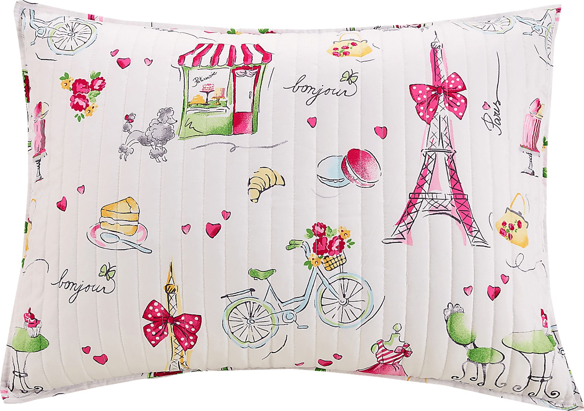Kids La Parie Pink Twin Quilt Set - Image 3