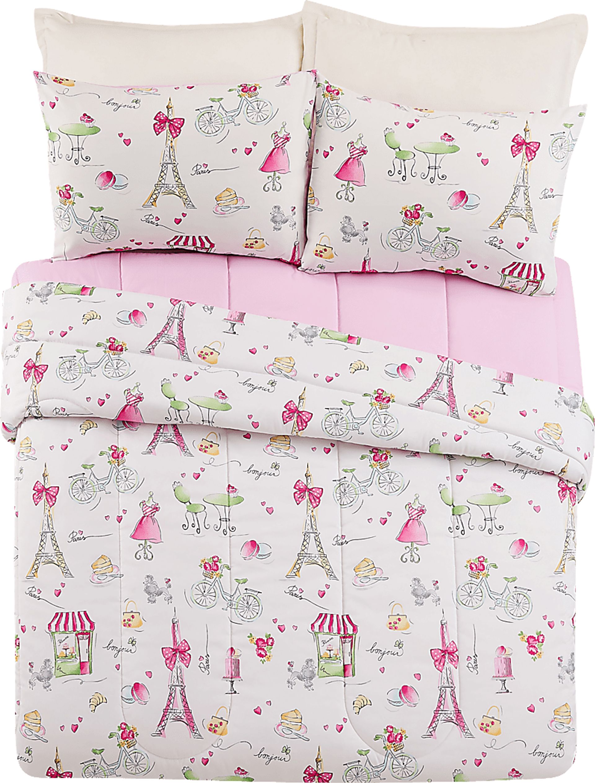 Kids La Parie Pink 3 Pc Full/Queen Comforter Set - Image 2