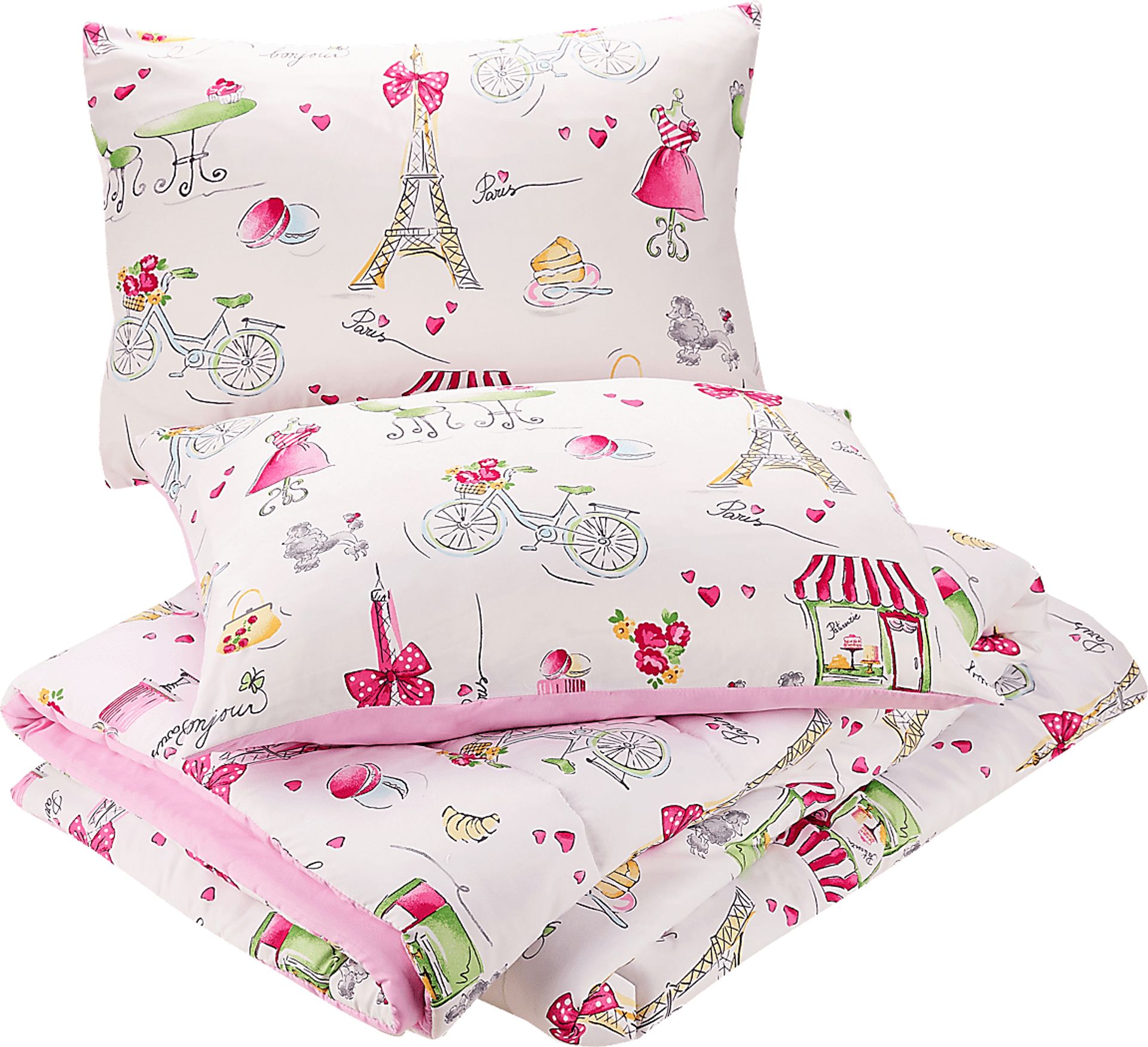 Kids La Parie Pink 3 Pc Full/Queen Comforter Set - Image 4