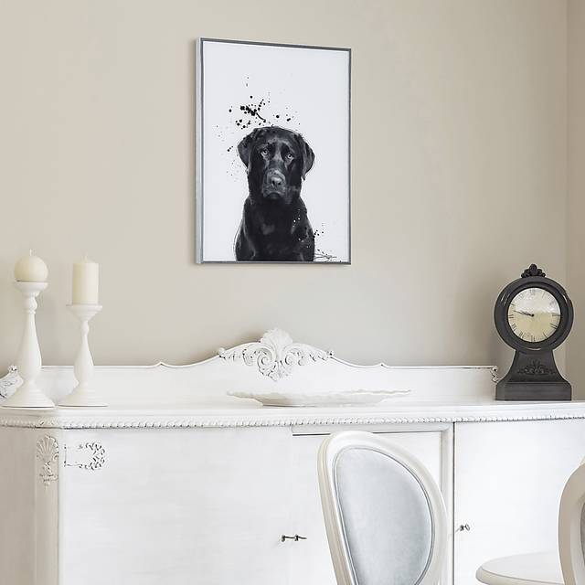 Kids Labrador Retriever Pup Black Wall Art - Thumbnail - Image 7