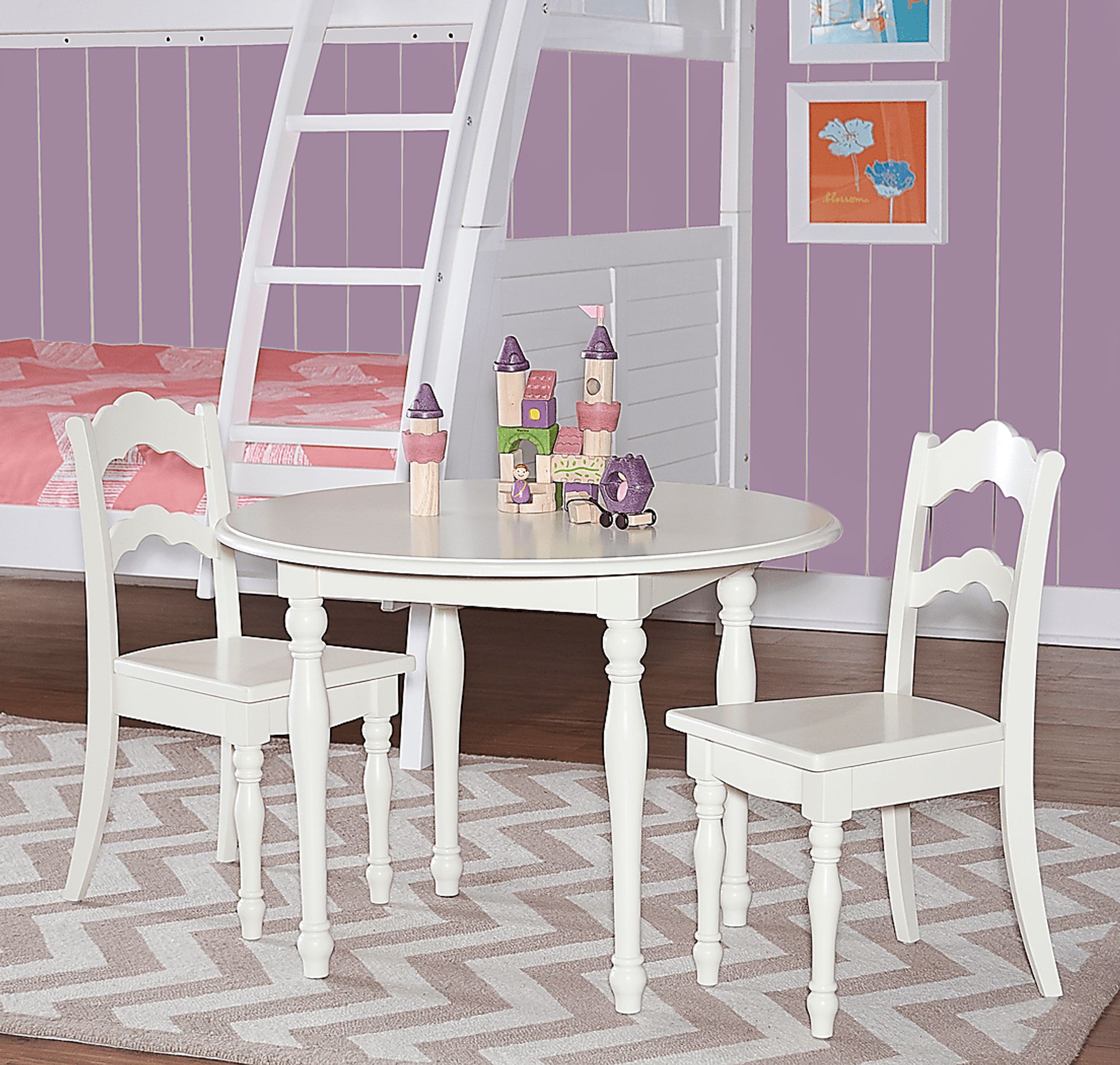 Kids Ladly Beige 3 Pc Table Set - Image 2