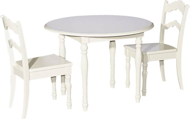 Kids Ladly Beige 3 Pc Table Set - Thumbnail - Image 1