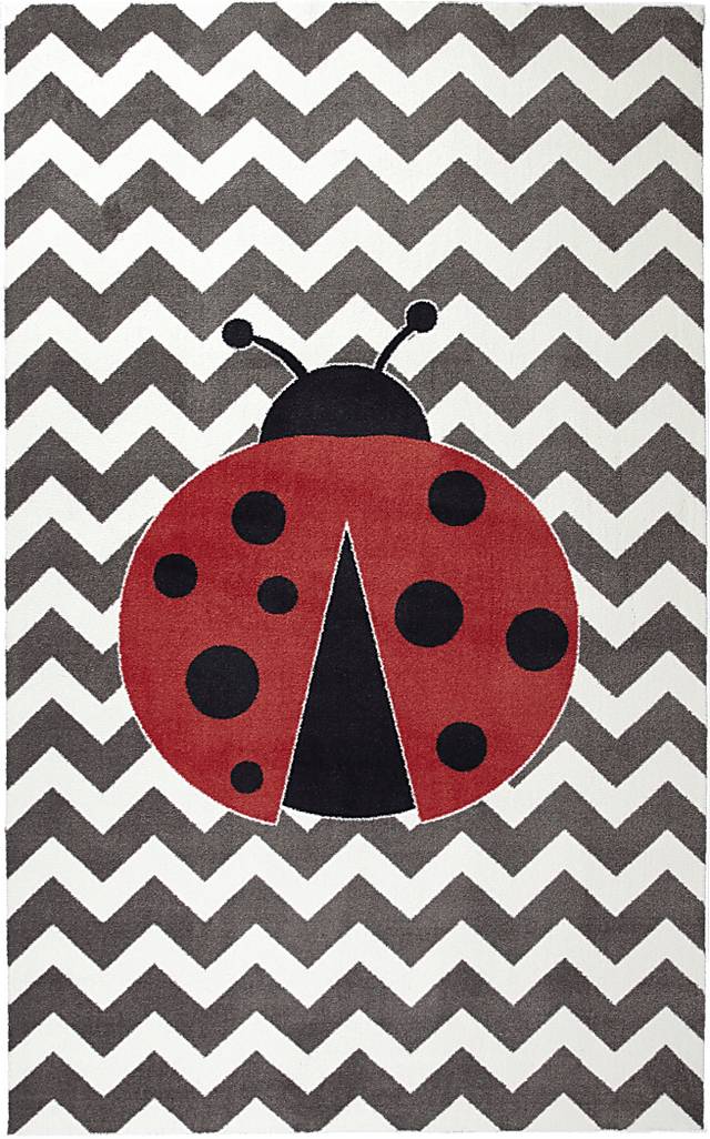 Kids Ladybug Way Red 5' x 8' Rug - Thumbnail - Image 1