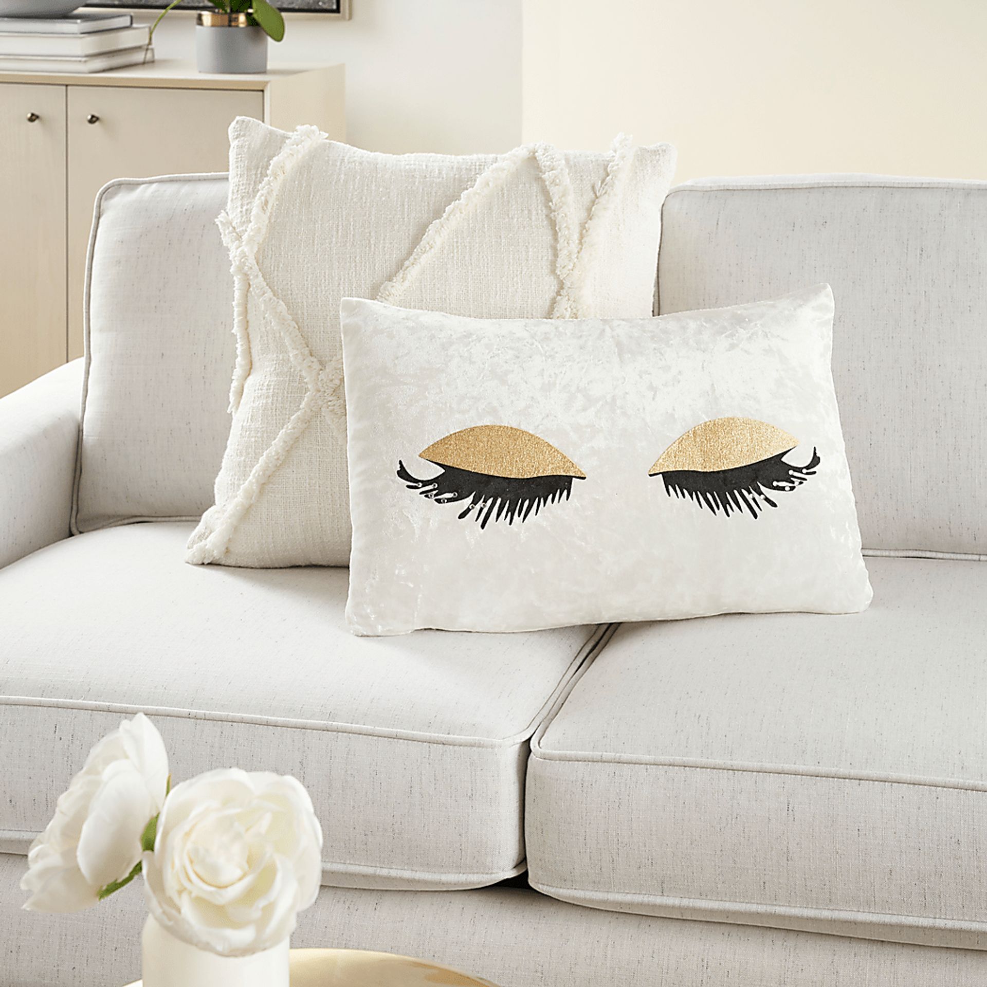 Kids Lash Park Gold Throw Pillow - Image 4