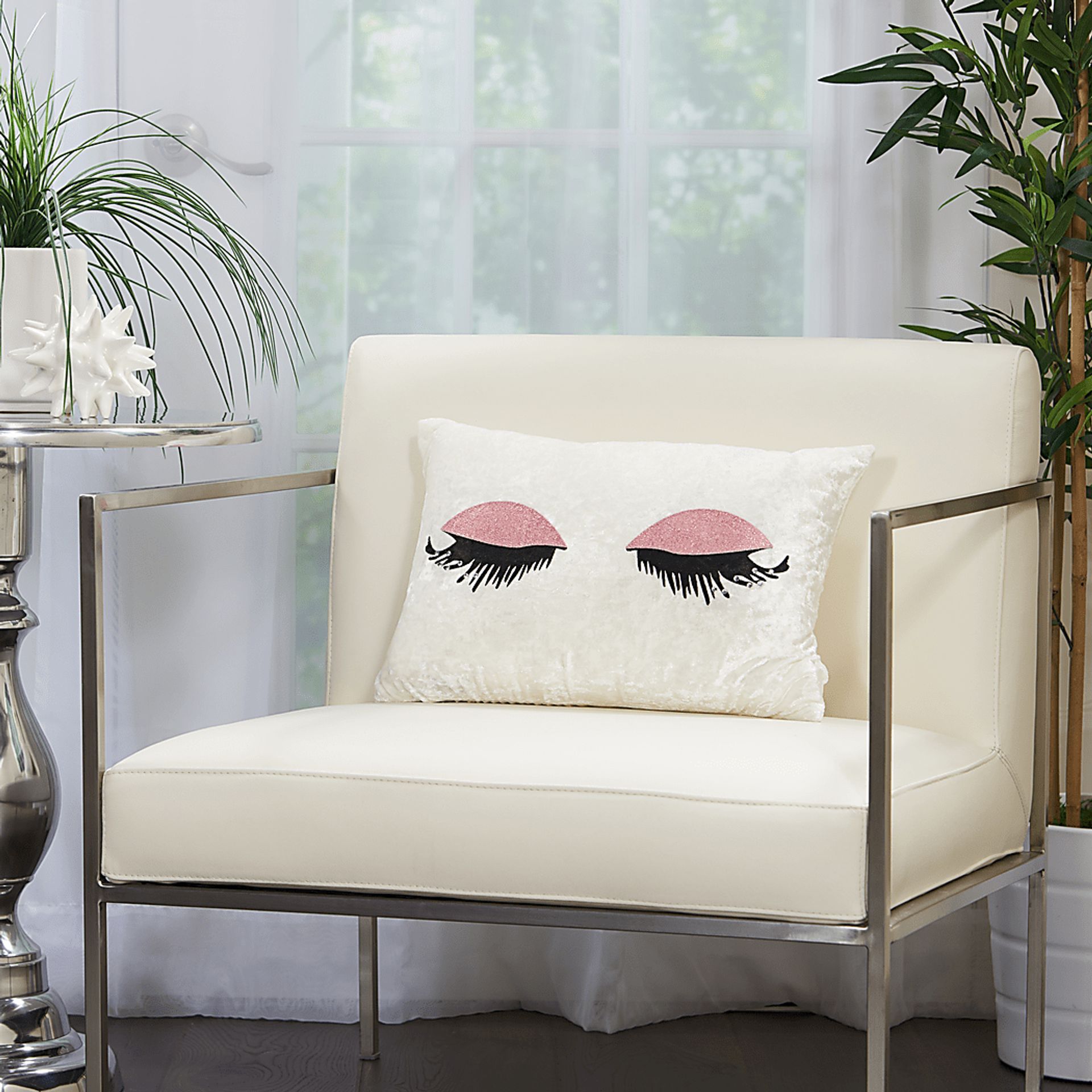 Kids Lash Park Rose Gold Throw Pillow - Image 3