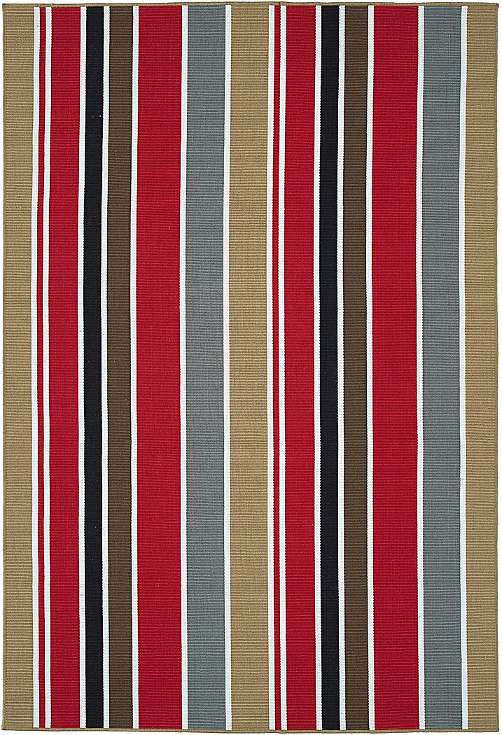 Kids Lathan Red 4' x 6' Rug