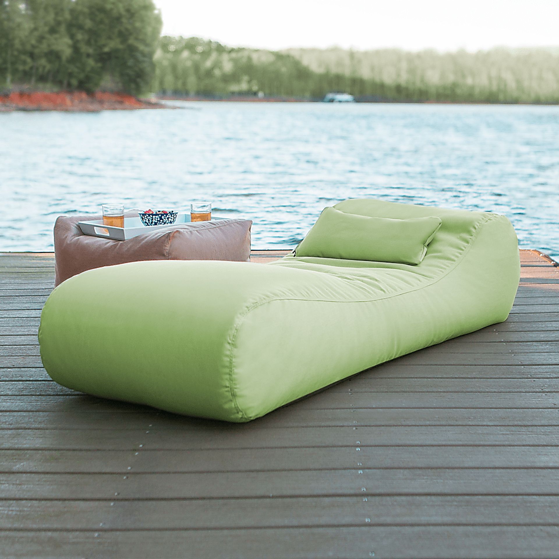 Kids Lax Time Lime Indoor/Outdoor Bean Bag - Image 2