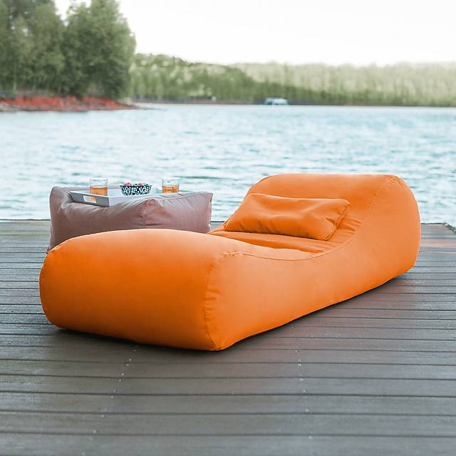 Kids Lax Time Orange Indoor/Outdoor Bean Bag - Thumbnail - Image 2