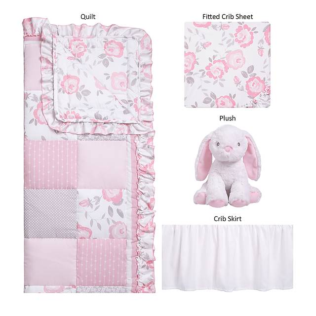 Kids Leire Pink 4 Pc Baby Bedding Set - Thumbnail - Image 2