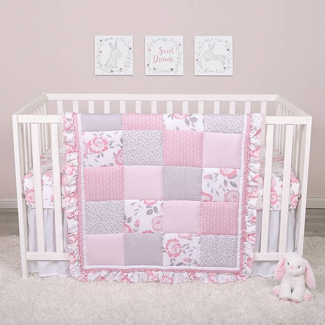 Kids Leire Pink 4 Pc Baby Bedding Set - Thumbnail - Image 1