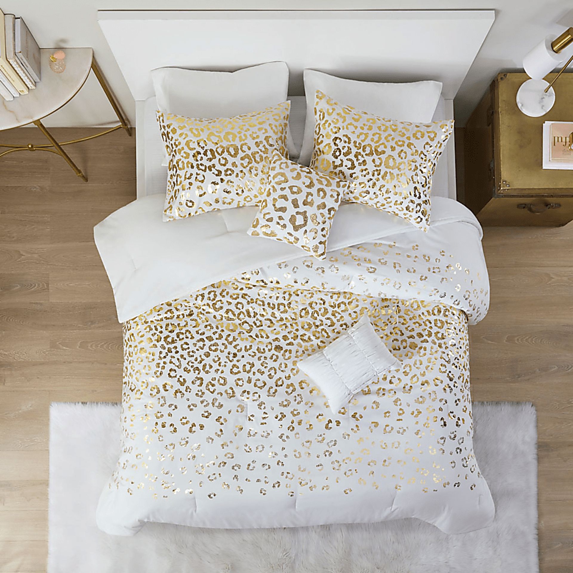 Kids Leopard Chic Ivory Twin XL Comforter Set - Image 9
