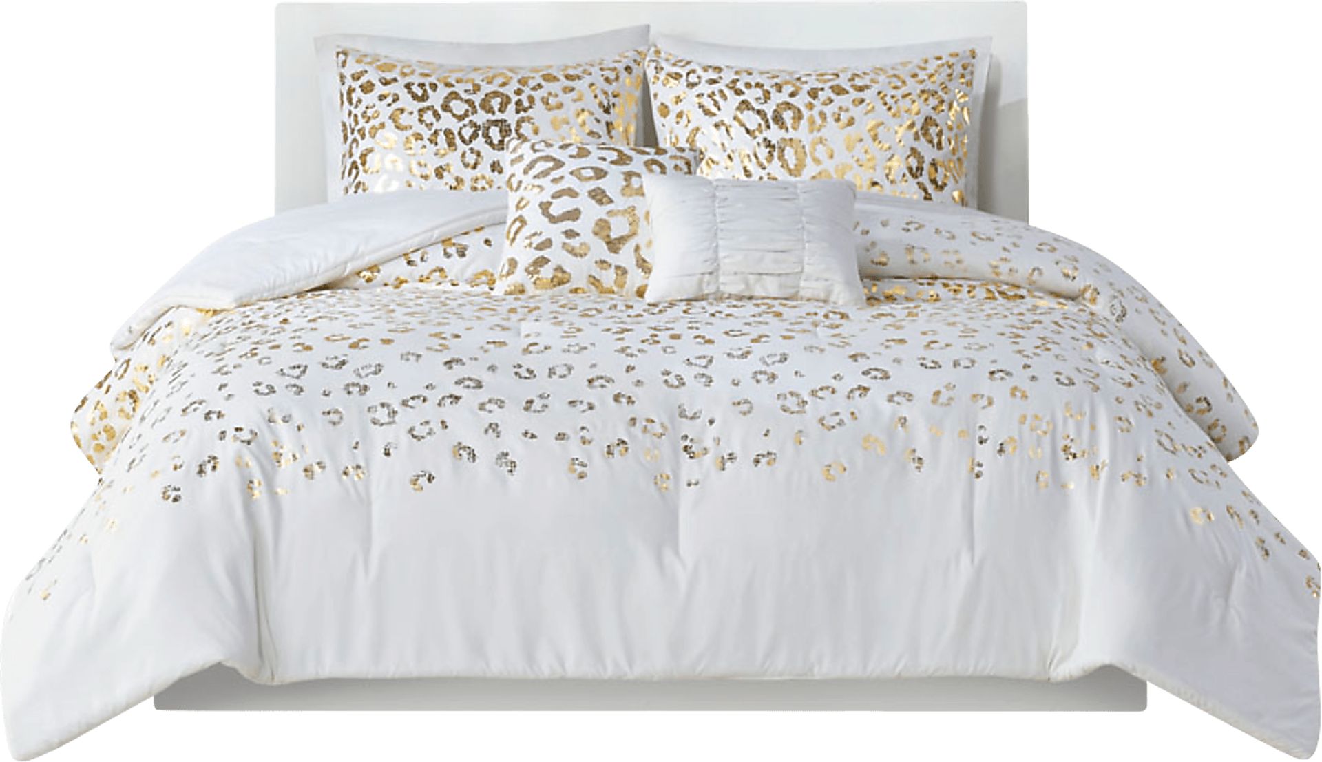 Kids Leopard Chic Ivory Twin XL Comforter Set - Image 1