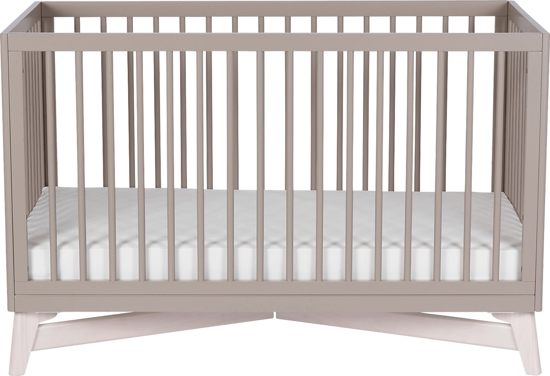 Kids Levia Taupe/Washed Convertible Crib - Image 12