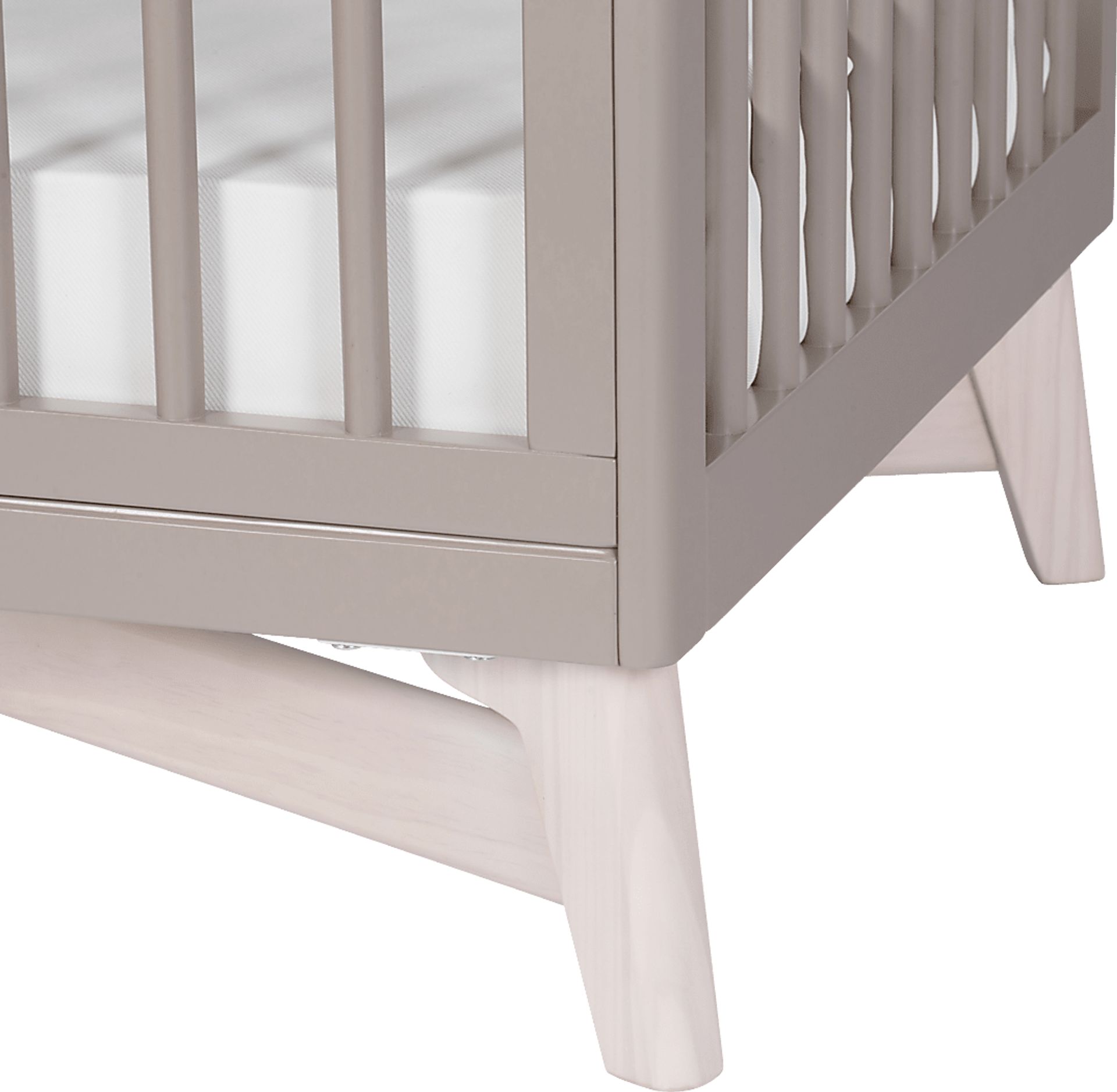 Kids Levia Taupe/Washed Convertible Crib - Image 13