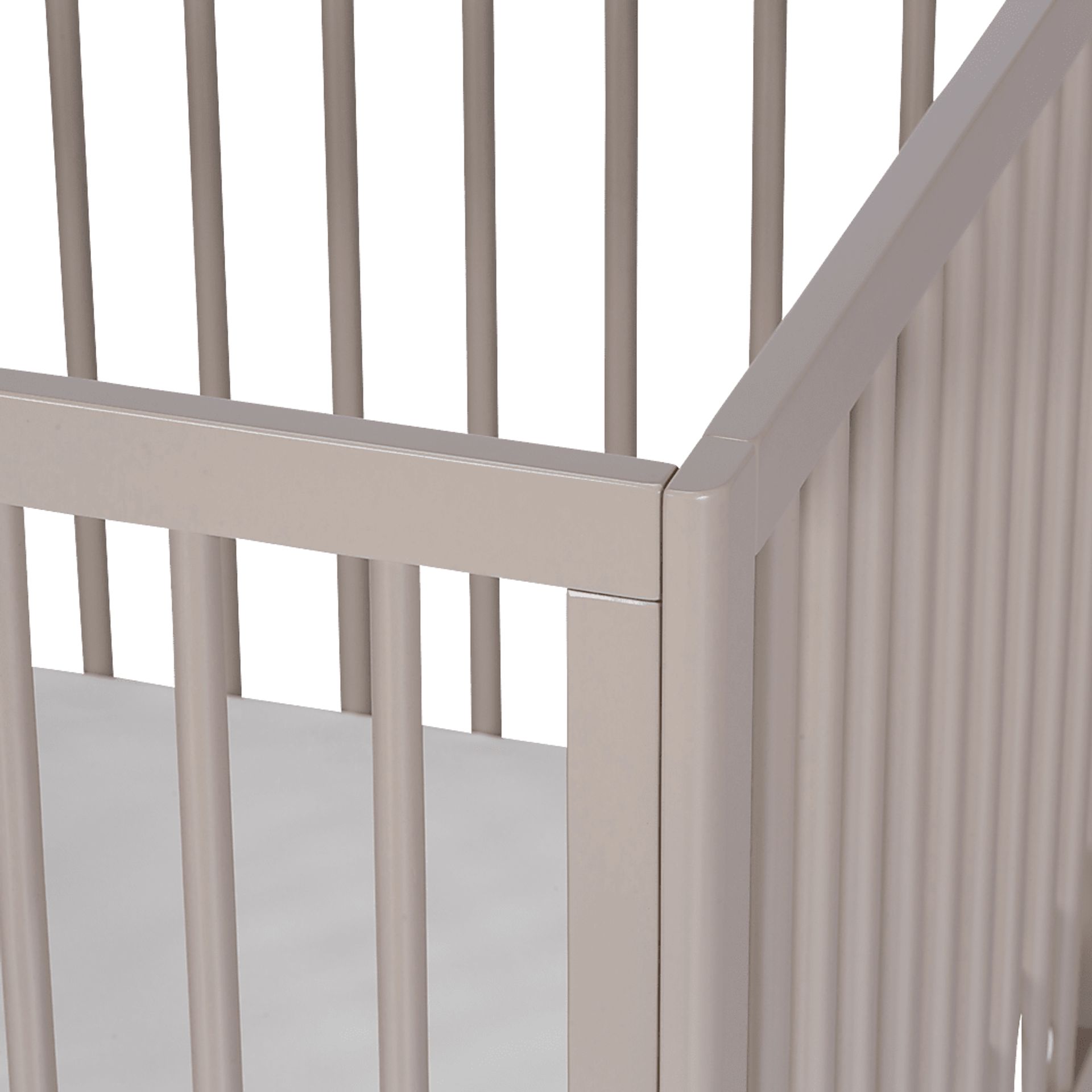 Kids Levia Taupe/Washed Convertible Crib - Image 4