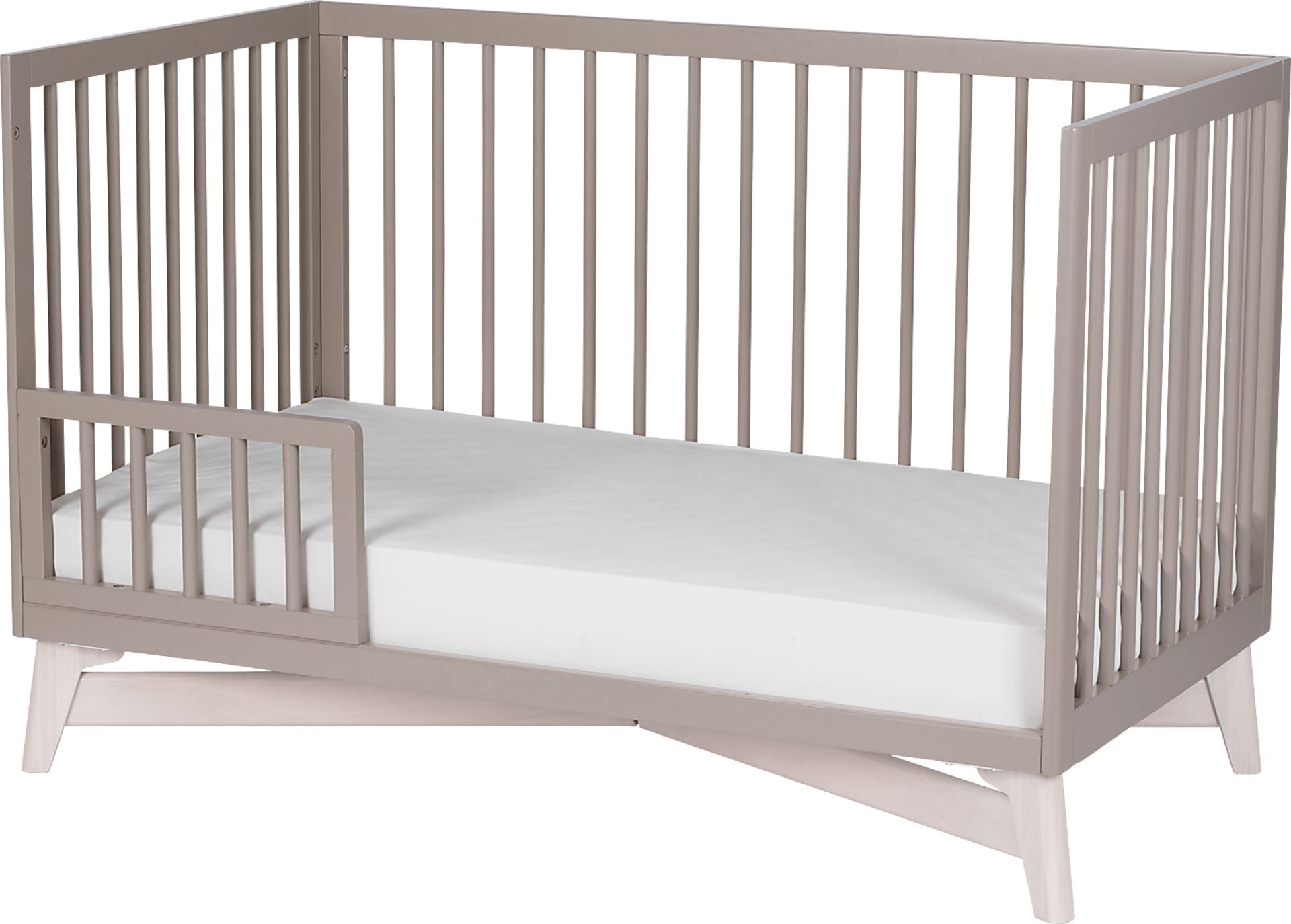 Kids Levia Taupe/Washed Convertible Crib - Image 10