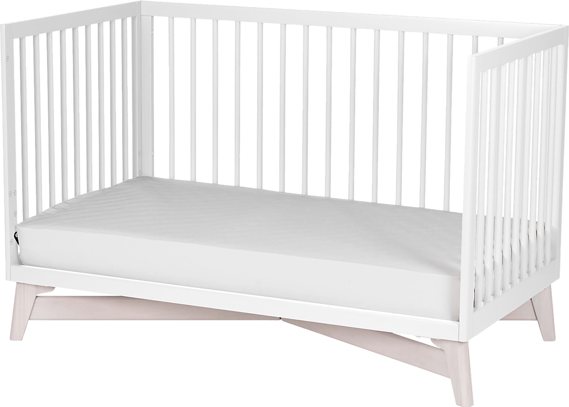 Kids Levia White/Washed Convertible Crib - Image 3
