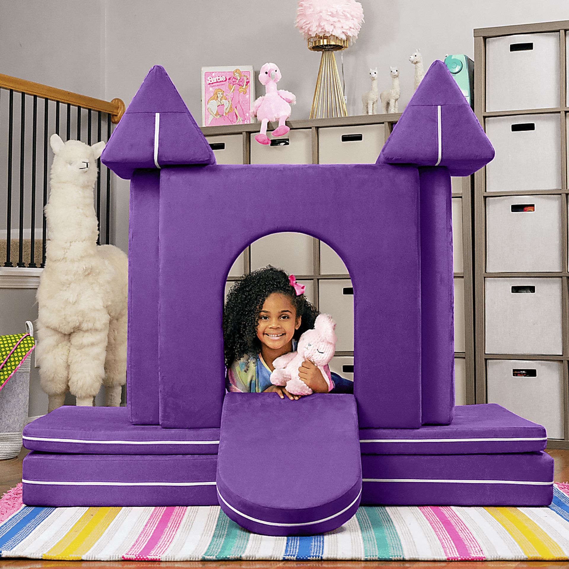 Kids Liezel Purple Castle Gate Playset - Image 2